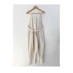 Urban Outfitters brown and white stripe jumpsuit